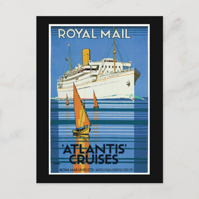 Kreuzfahrten Royal Mail Atlantis Postkarte (Vorderseite)