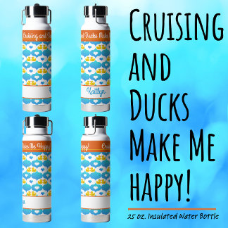 Kreuzfahrten und Enten machen mich zu einem glückl Trinkflasche