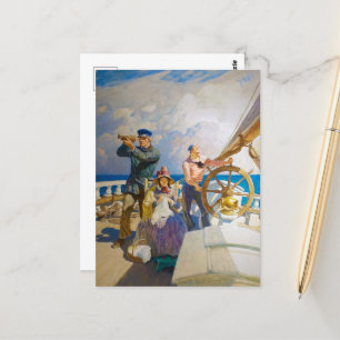 Kreuzfahrten von Newell Convers Wyeth Postkarte