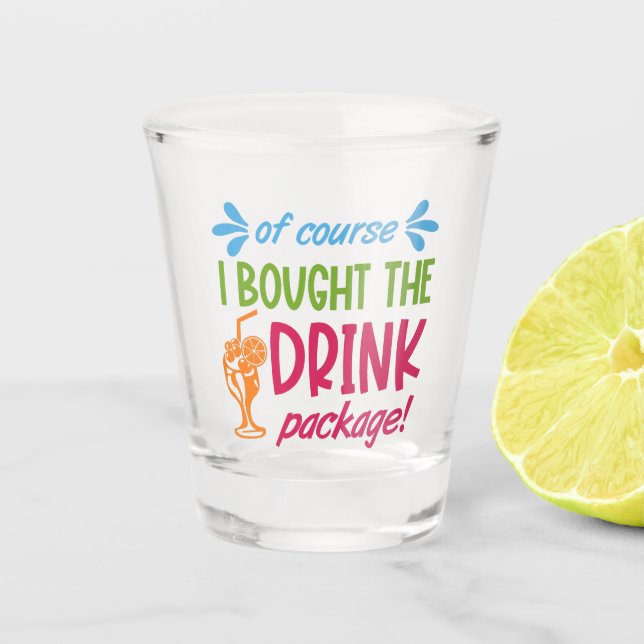 Kreuzfahrtgetränke Schnapsglas (Vorderseite)