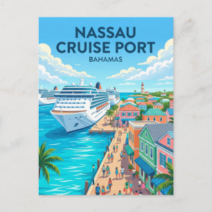 Kreuzfahrthafen Nassau Bahamas Postkarte