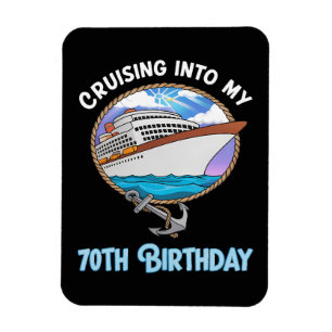 Kreuzfahrtliebhaber auf dem Weg zu meinem 70. Gebu Magnet