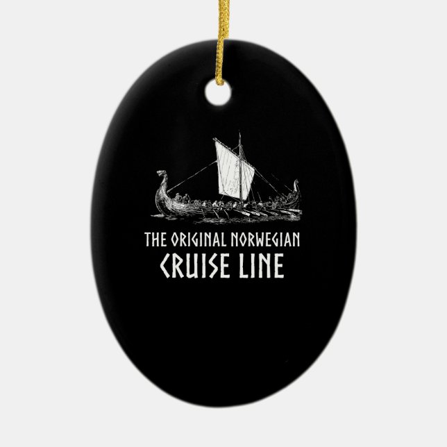 Kreuzfahrtlinie Odin und Valhalla Keramik Ornament (Vorne)