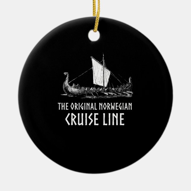 Kreuzfahrtlinie Odin und Valhalla Keramik Ornament (Vorne)
