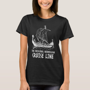 Kreuzfahrtlinie Vintag Retro Odin und Val T-Shirt