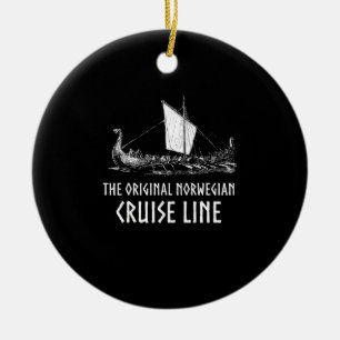 Kreuzfahrtlinie Wikinger-Schiff Odin und Walhall Keramik Ornament