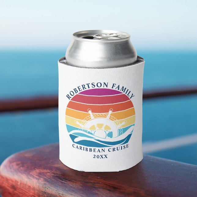 Kreuzfahrtrad der Retro Sunset Family Dosenkühler (Von Creator hochgeladen)