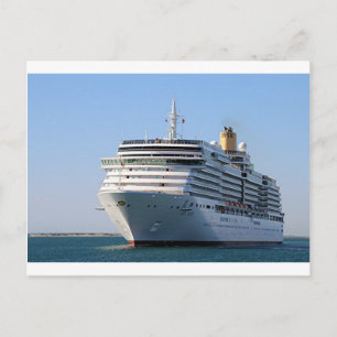 Kreuzfahrtschiff 17 postkarte