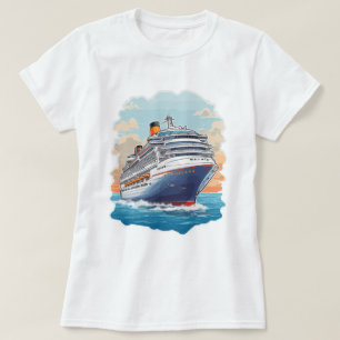 Kreuzfahrtschiff bunt T-Shirt