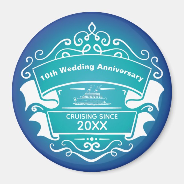 Kreuzfahrtschiff Cabin Door Magnet zum Hochzeitsta (Vorne)