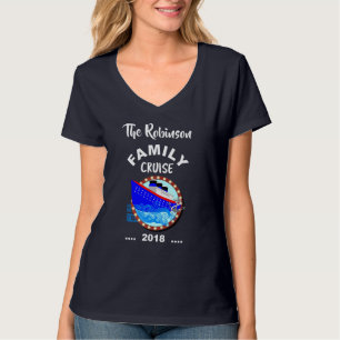 Kreuzfahrtschiff für Familien Personalisiert T-Shirt