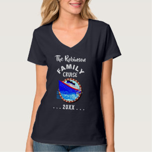 Kreuzfahrtschiff für Familien Personalisiert T-Shirt