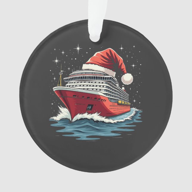 Kreuzfahrtschiff für Familien - Weihnachten Ornament (Vorderseite)