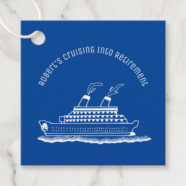 Kreuzfahrtschiff-Gastgeschenk Geschenkanhänger (Vorderseite)