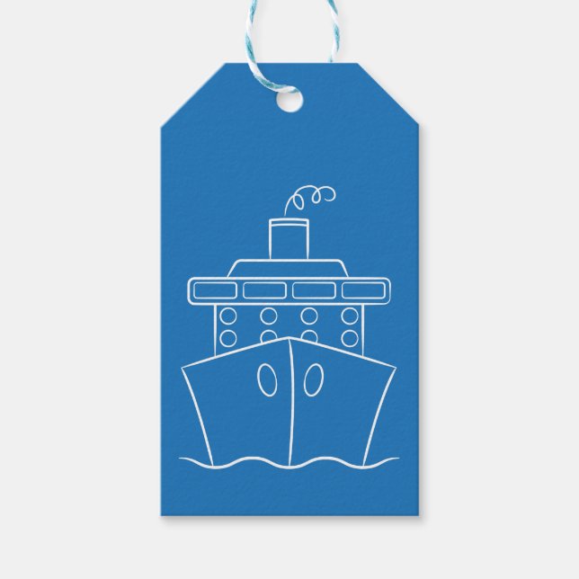 Kreuzfahrtschiff Geschenkanhänger (Vorderseite)
