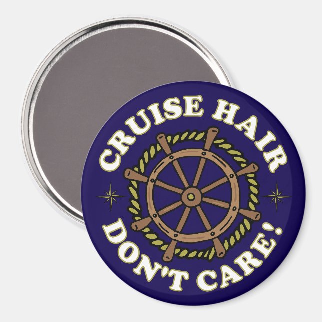 Kreuzfahrtschiff Hair Dont Care Sonnenuntergang Ka Magnet (Vorderseite/Rückseite)