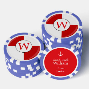 Kreuzfahrtschiff Individuelles Rettungsring Monogr Pokerchips