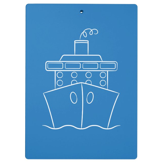 Kreuzfahrtschiff Klemmbrett (Rückseite)