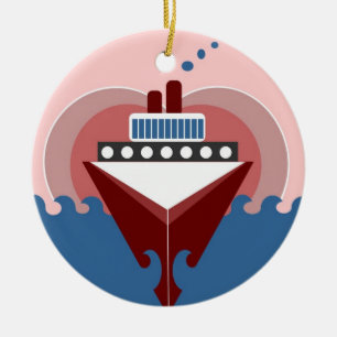 Kreuzfahrtschiff Liebe Doppelseitige Ornamente