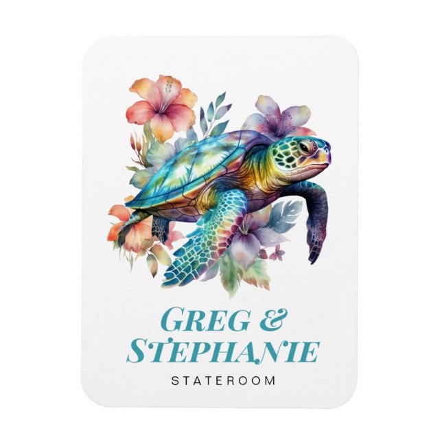 Kreuzfahrtschiff Meeresschildkröte - Stateroom Mag Magnet (Vertikal)