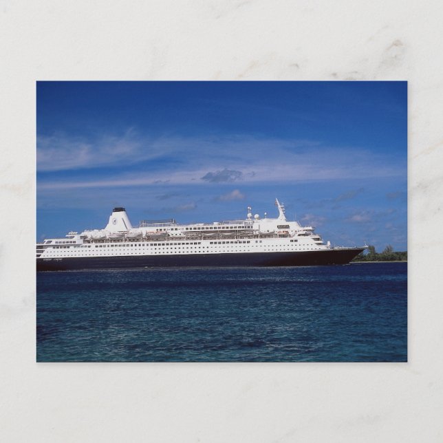 Kreuzfahrtschiff, Nassau, Bahamas Postkarte (Vorderseite)