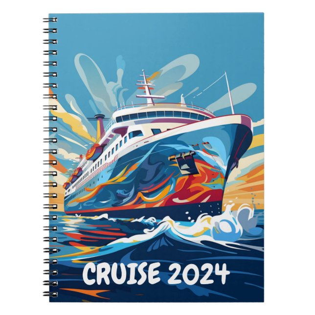 Kreuzfahrtschiff Personalisiert Notizblock (Vorderseite)