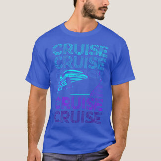Kreuzfahrtschiff Retro-Geschenk T-Shirt