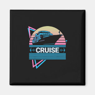 Kreuzfahrtschiff Retro Magnet