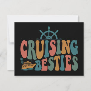 Kreuzfahrtschiff Schifffahrt Besties Vintage Trave Einladung
