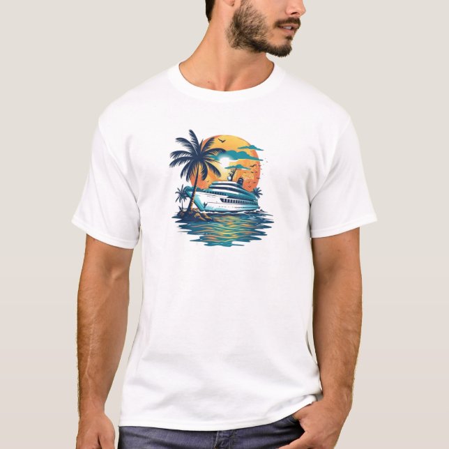 Kreuzfahrtschiff T-Shirt (Vorderseite)