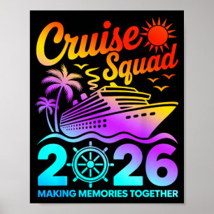 Kreuzfahrtsteam 2026 Sommerferien passende Familie Poster