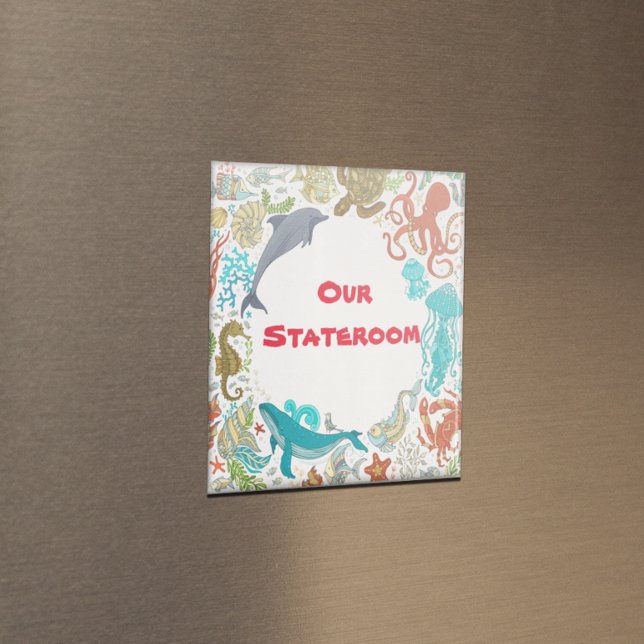 Kreuzfahrttür Unser Stateroom Kabine Seepromenade Magnet (Von Creator hochgeladen)