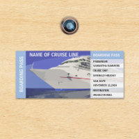 Kreuzfahrttüren Boarding Pass Personalisiert