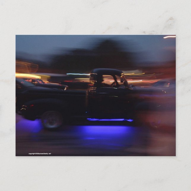 Kreuzfahrtwagen Postkarte (Vorderseite)