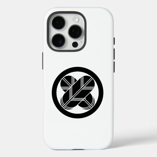 Kreuzfedern im Kreis iPhone 16 Pro Hülle (Rückseite)