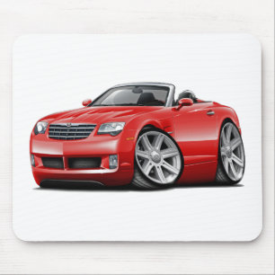 Kreuzfeuer-rotes Kabriolett Mousepad