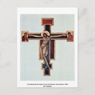 Kreuzigung aus Santa Croce im Staat von Florenz Postkarte