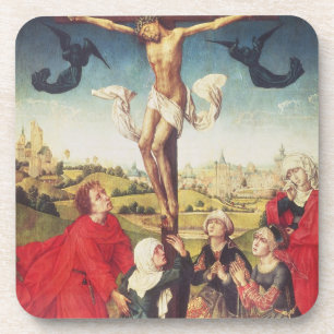 Kreuzigung, c.1510 (Öl auf Platte) Untersetzer