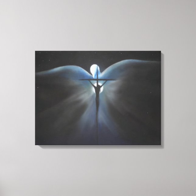 Kreuzigung Christi mit dem Heiligen Geist Leinwanddruck (Vorderseite)