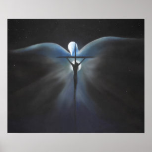 Kreuzigung Christi mit dem Heiligen Geist Print Poster