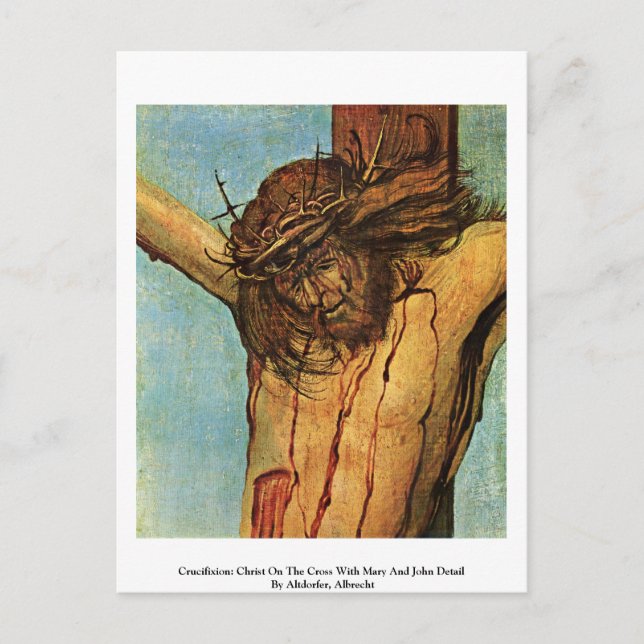Kreuzigung: Christus am Kreuz Postkarte (Vorderseite)