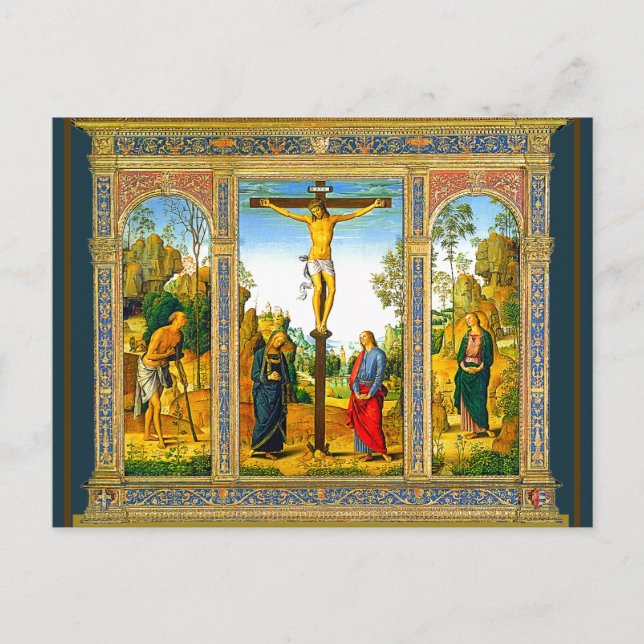 Kreuzigung der Renaissance durch Christus Postkarte (Vorderseite)
