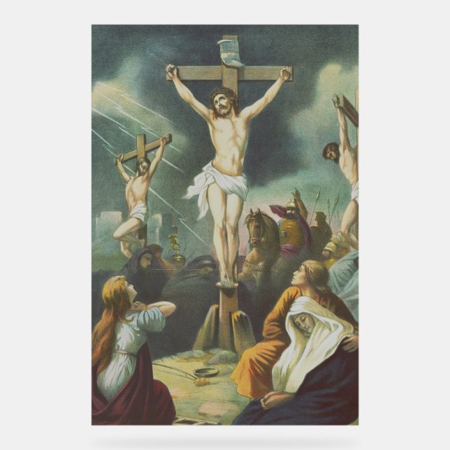 Kreuzigung Jesu Christi Acrylschild (Vorderseite)