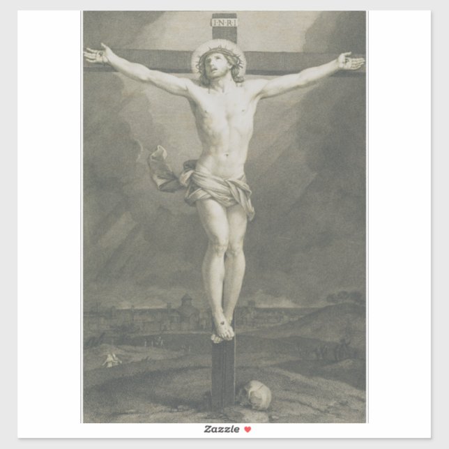 Kreuzigung Jesu Christi Aufkleber (Blatt)