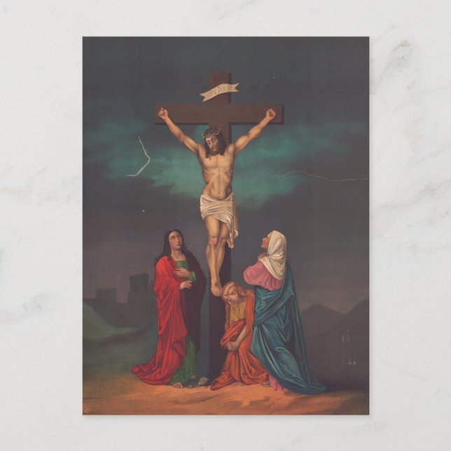 Kreuzigung Jesu Christi Postkarte (Vorderseite)