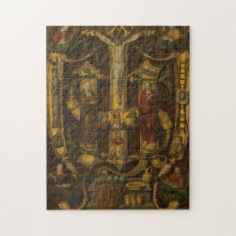 Kreuzigung Jesus religiöse Vintage mittelalterlich
