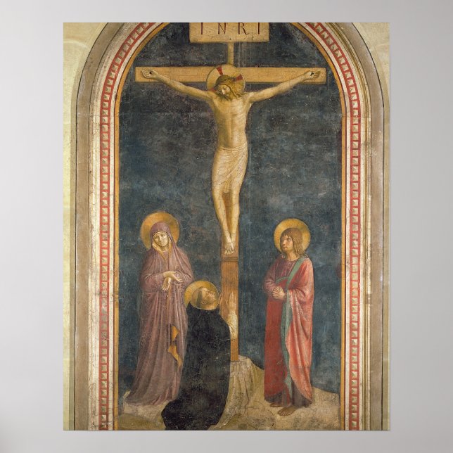 Kreuzigung mit der Jungfrau, SS. John the Evangeli Poster (Vorne)
