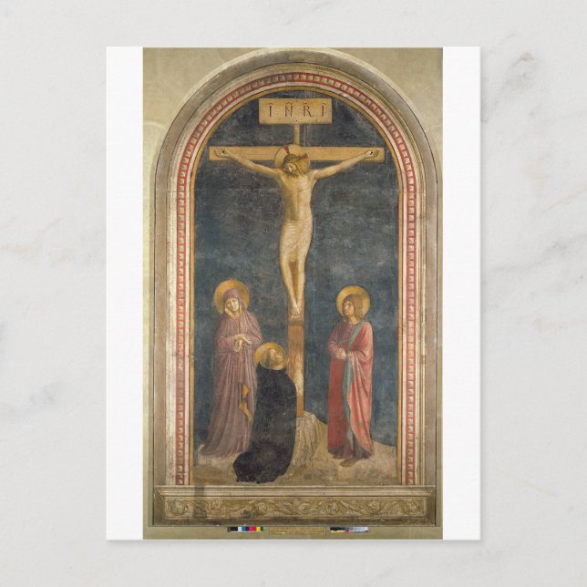 Kreuzigung mit der Jungfrau, SS. John the Evangeli Postkarte (Vorderseite)