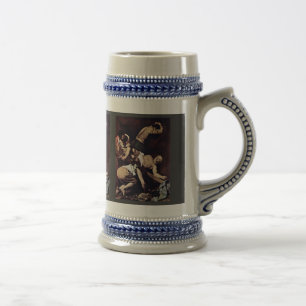 Kreuzigung von St Peter durch Michelangelo Merisi Bierglas