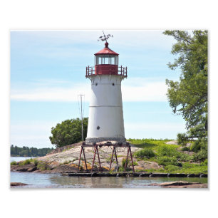 Kreuzinsel-Leuchtturm, New- YorkFoto-Druck Fotodruck
